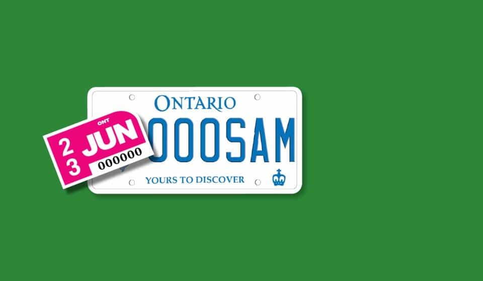 Sticker Shock-  Drivers Still Need To Renew Ontario License Plate